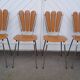4 vintage petal chairs