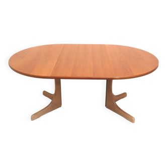 Grande table à manger extensible vintage des années 70