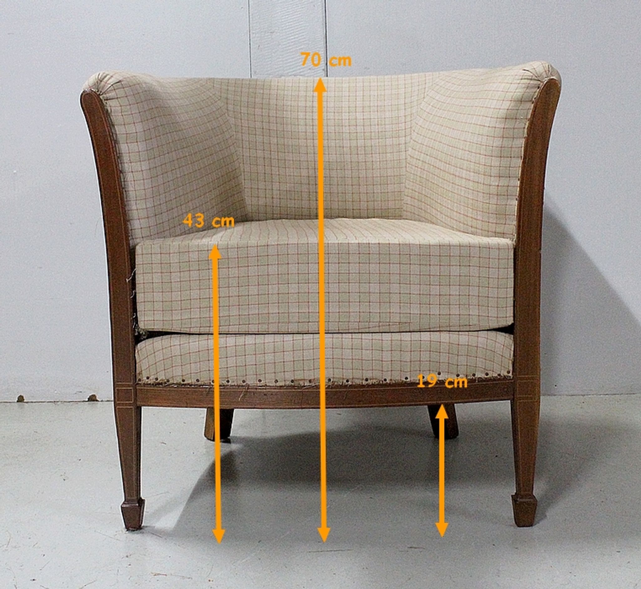 Mahogany armchair, Art Deco 1930