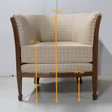 Mahogany armchair, Art Deco 1930