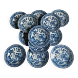 Blue Willow dessert plate service