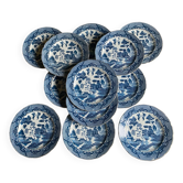 Service assiettes à dessert blue Willow