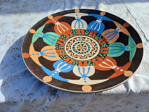 Plat Terre cuite émaillée