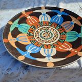 Glazed terracotta dish