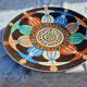 Glazed terracotta dish