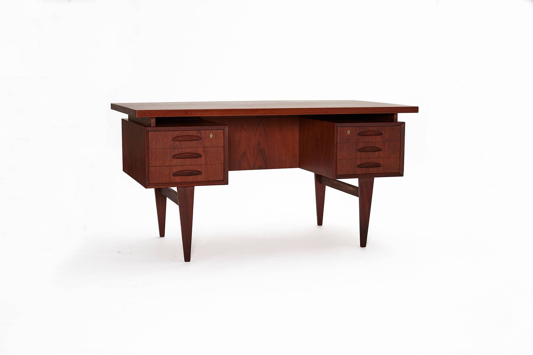 Bureau en teck du milieu du siècle, Danemark années 1960