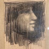 Tableau ancien, portraits , début XX siècle