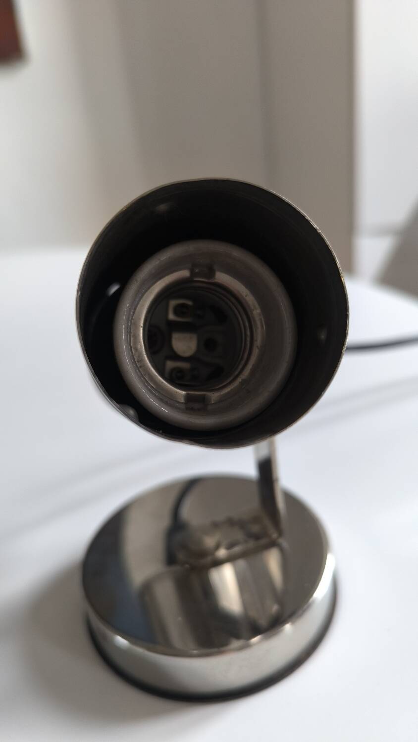 Targetti wall light in chromed metal 1970