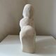 Vintage abstract plaster sculpture of a couple and child