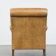 Vintage sheepskin leather armchair