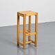Solid pine bar stool, Maison Regain, 1970s