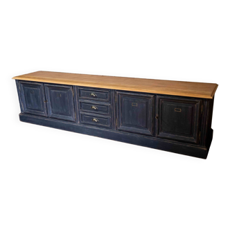 Low sideboard restored in the trade furniture style