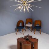 Modular coffee table model 0635, Dřevotvar Nová Paka, 1977