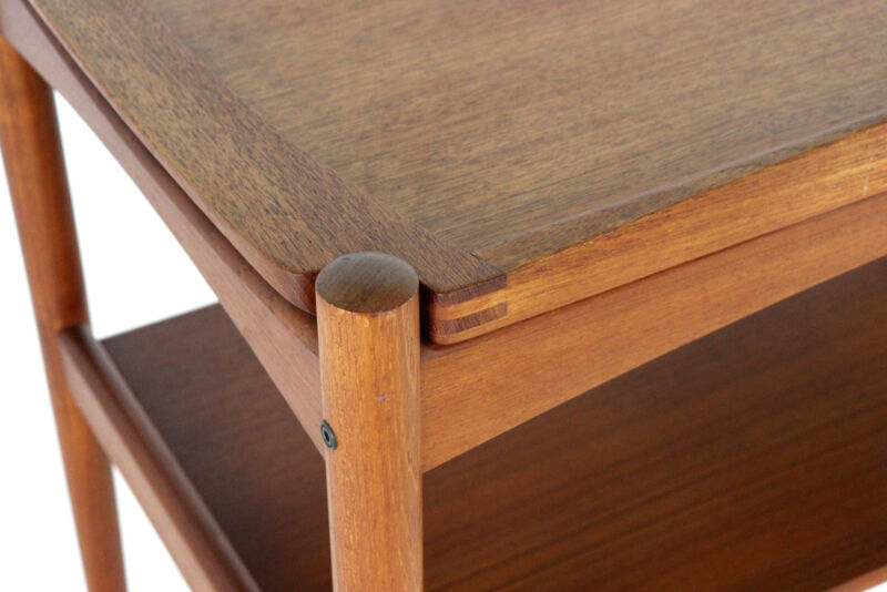 Poul Hundevad trolley with removable tray - danish design