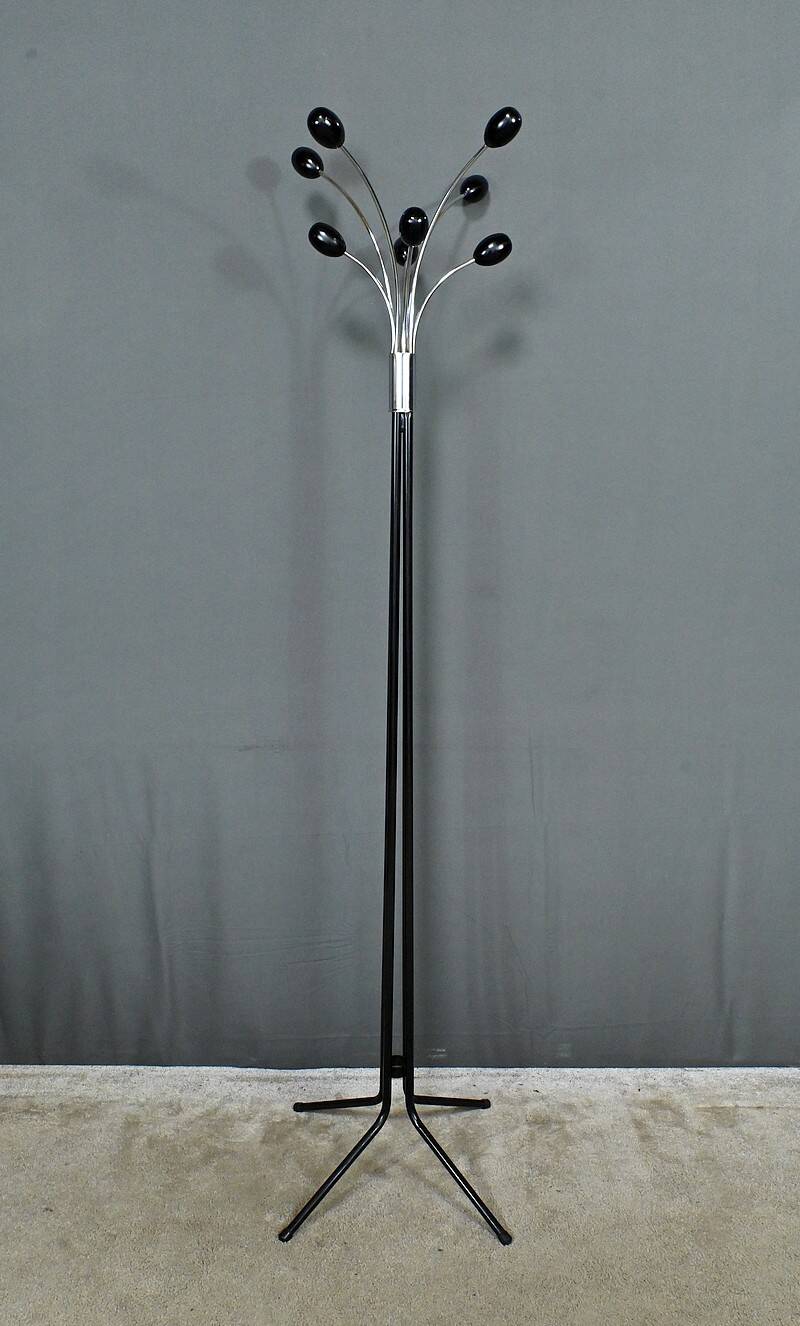 Coat rack in lacquered metal, italian design – 1960
