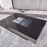 Coffee table in the style of Willy Rizzo Italian Design 1970.