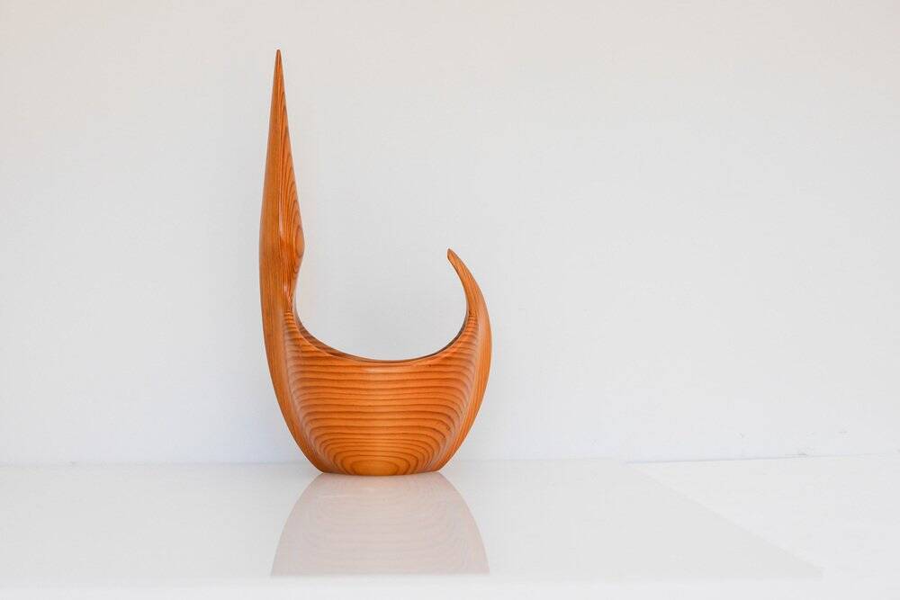 Vintage Swedish wooden bowl by Johnny Mattsson, 1959