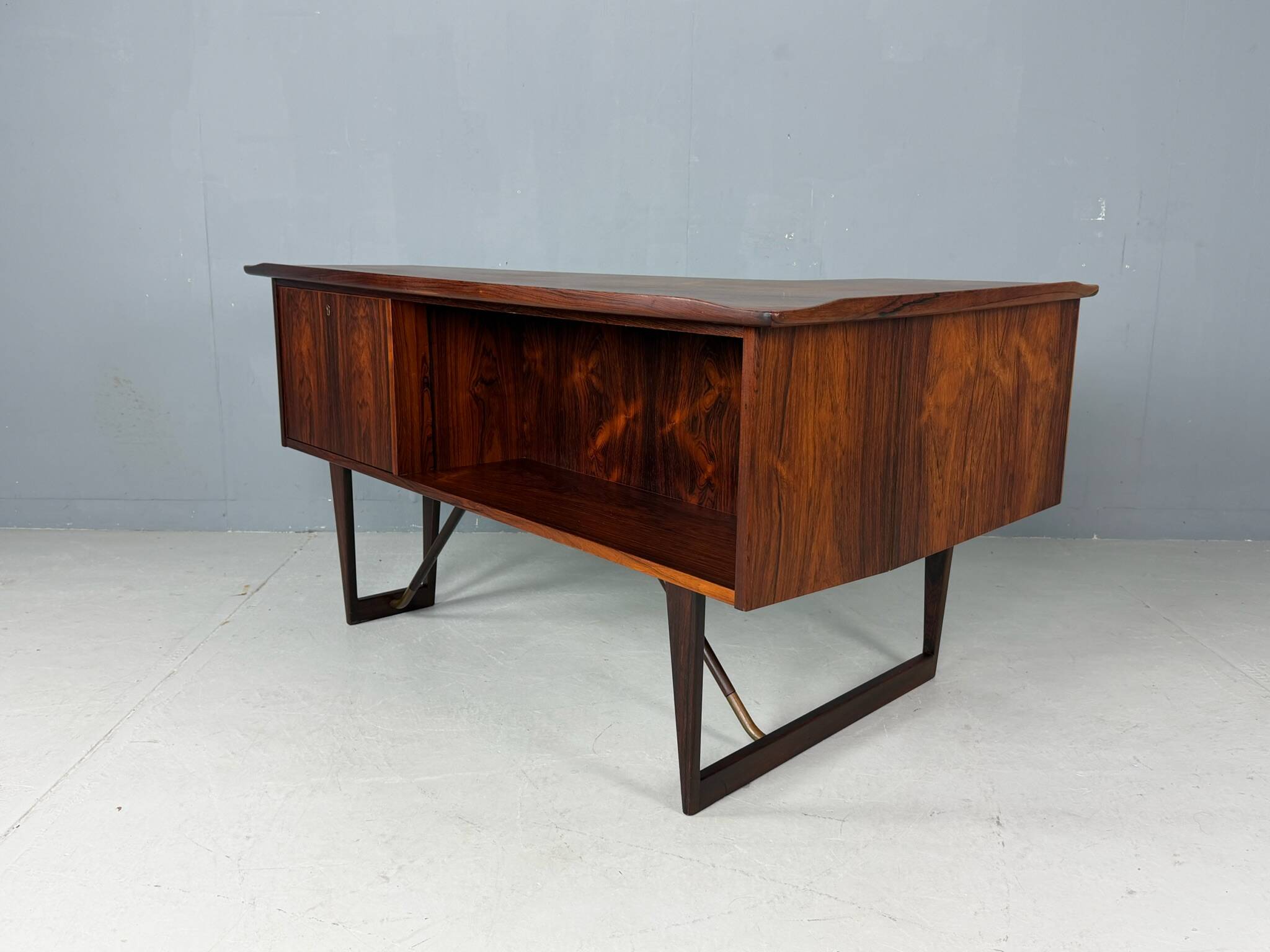 1960s Peter Løvig Nielsen 'Boomerang' Desk Hedensted Møbelfabrik