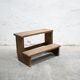 Workshop step, antique wooden stool