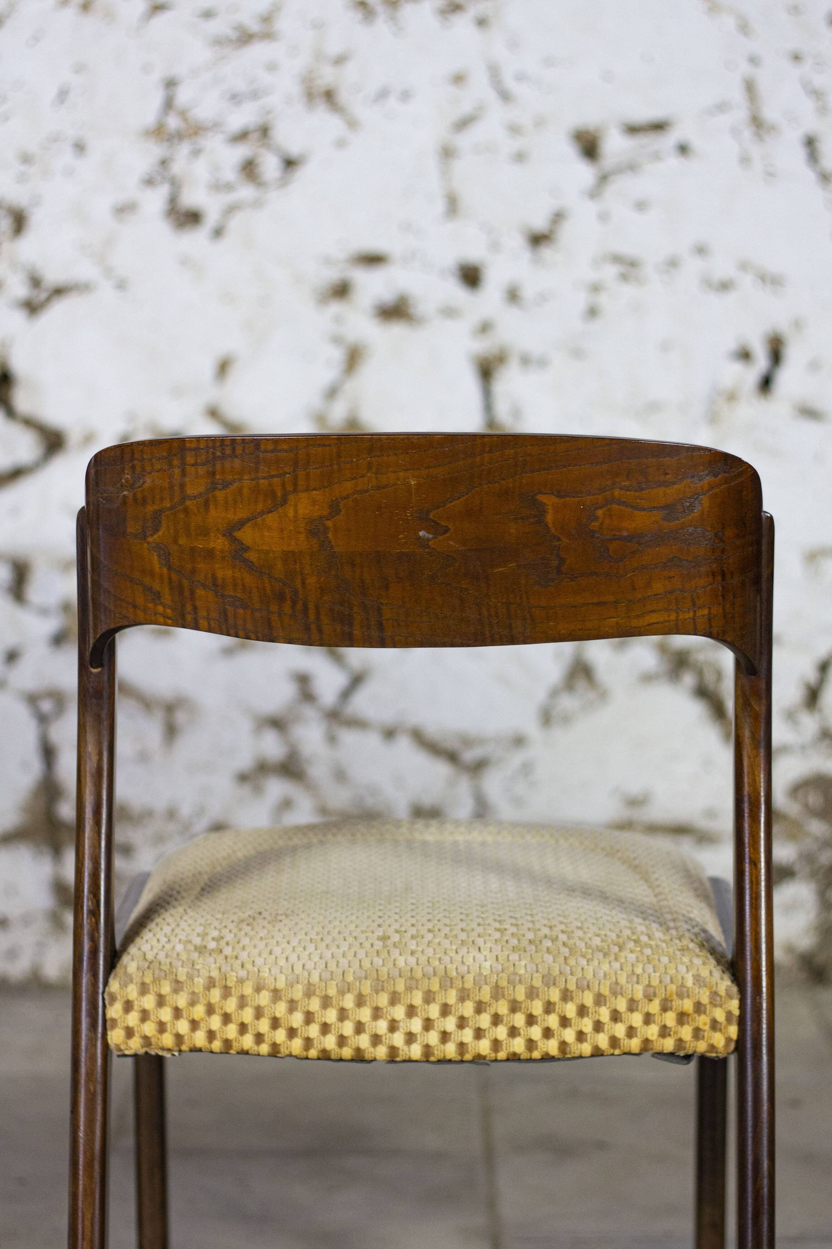 Set of 3 sleigh chairs by Baumann, 1960