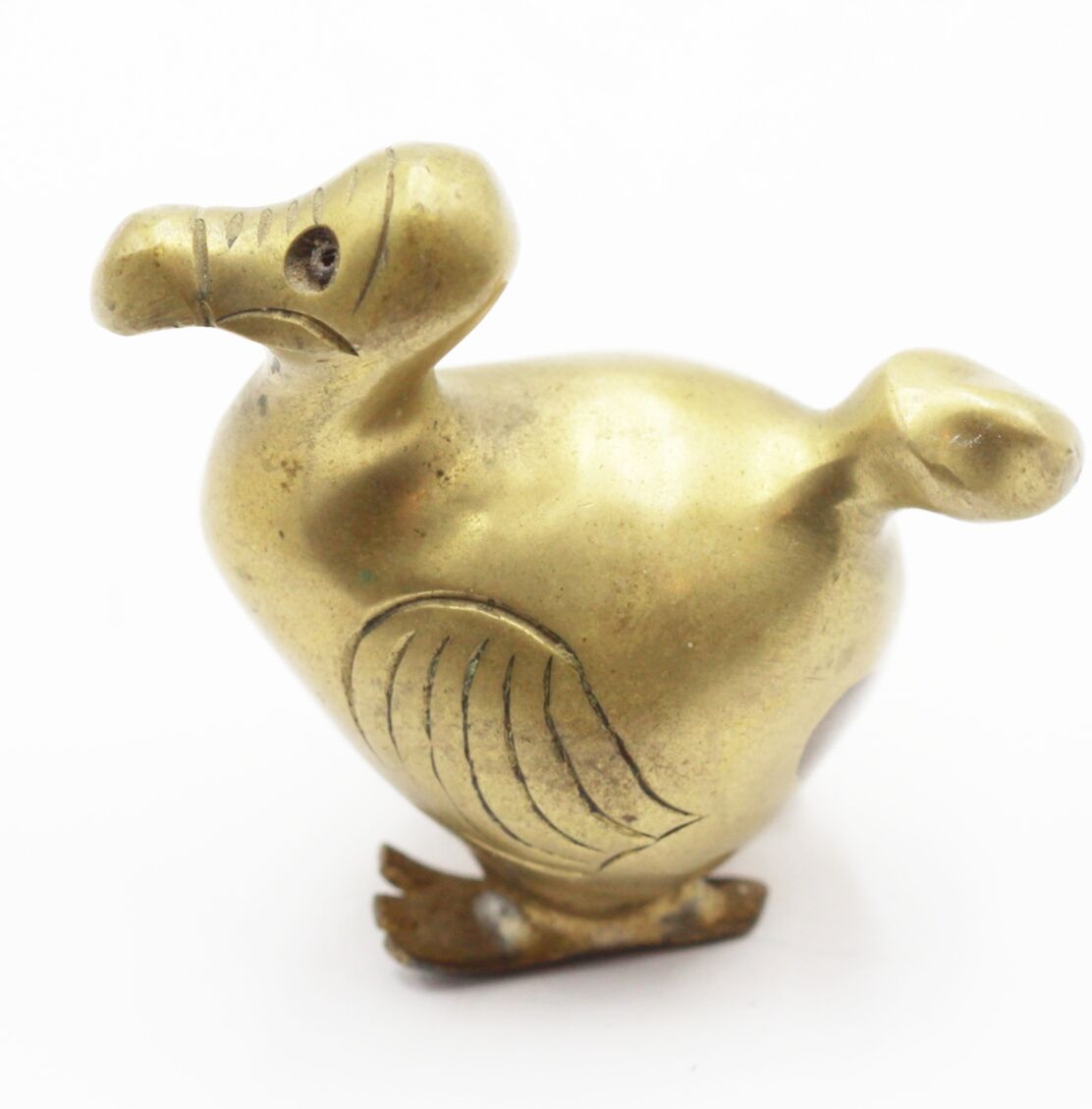 Bird statue dodo in brass