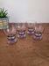Set of 4 small purple glasses