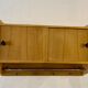 Hanging cabinet in vintage metal wood