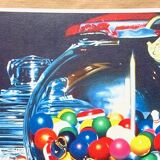 Original vintage pop art photo realism poster reissue of Charles Bell's "Gumball XV 1983"