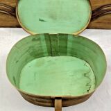 Old bent wood fur hat box