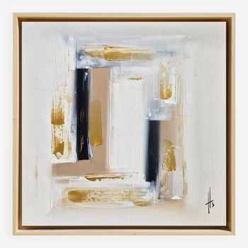 Framed abstract painting painting