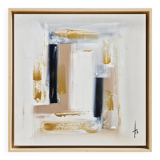 Framed abstract painting