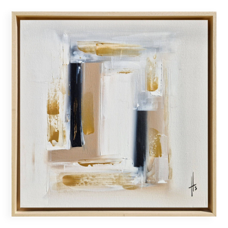 Framed abstract painting painting