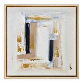 Framed abstract painting
