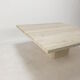 Italian travertine coffee table, 1980s