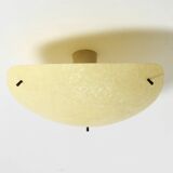 Beautiful, rare mid-century modern fiberglass ceiling lamp
