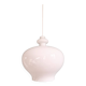 Scandinavian pendant light in white opaline, HA Jakobsson, 1960