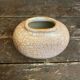 Vintage 1970s Beige and Gold Ceramic Vase by Dr Pierre Ricaud
