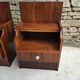 Pair of teak bedside tables