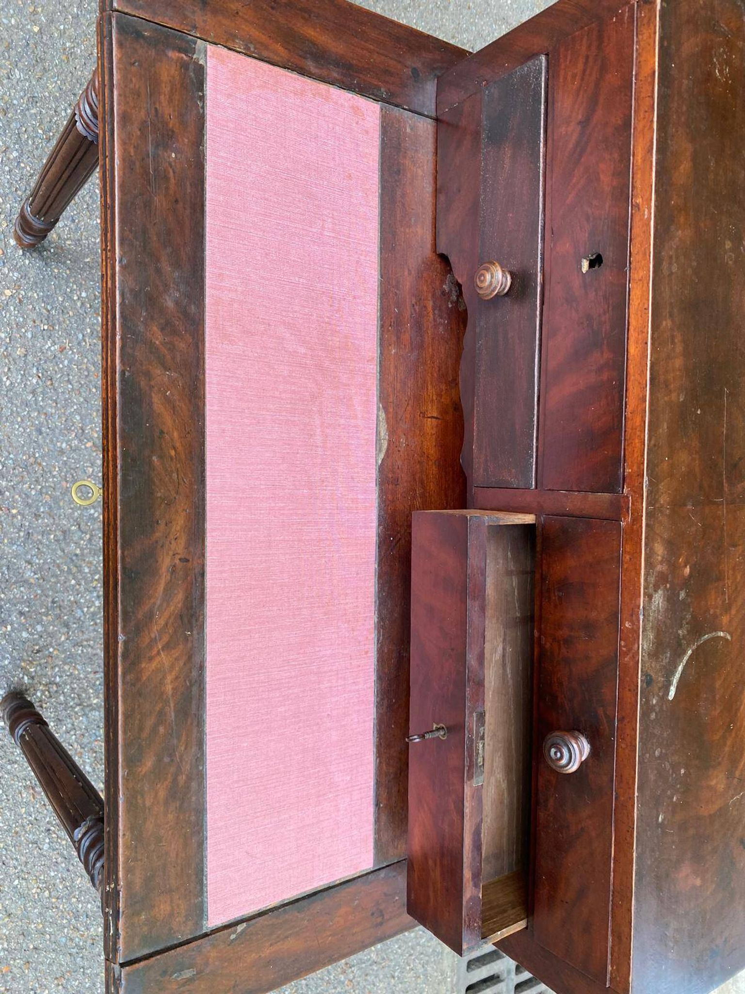Happiness desk of the day with 19th-century storage.