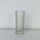 Molded glass roller vase by Pavel Panek for Sklo Union, 1970s