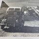 Vintage silver print of a mountain and alpine glacier framed 53x43 cm 1960