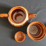 Teapot coffee maker Digoin Sarreguemines model Mary