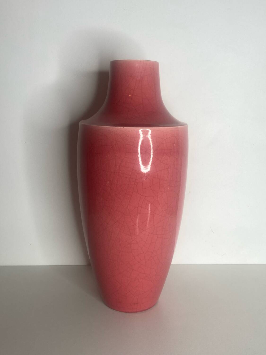 Pink art deco vase
