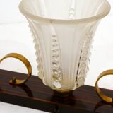 Art Deco swan table lamp