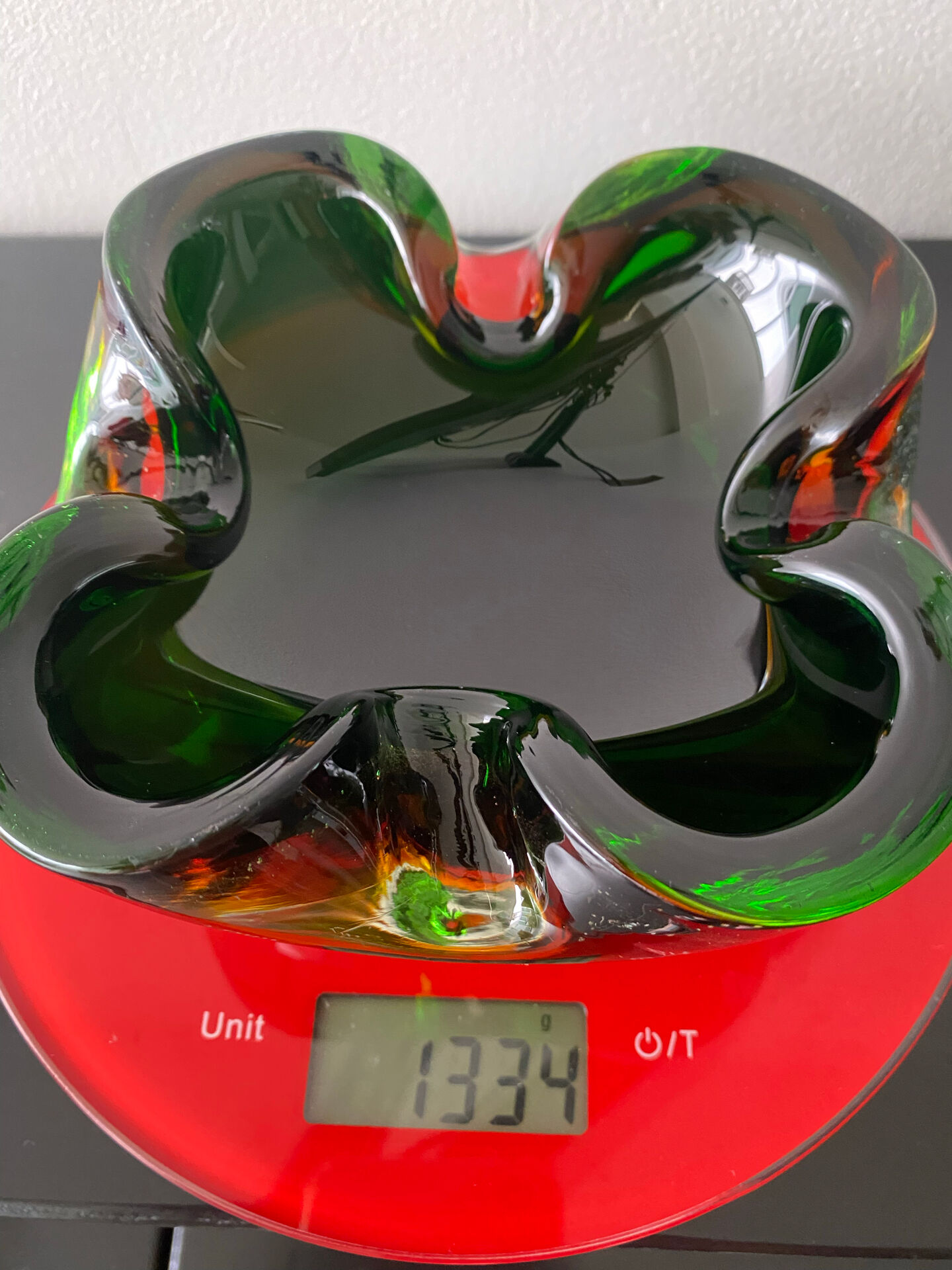 Murano Sommerso Ashtray by Flávio Poli
