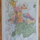 Carte géographique ancienne Europe Larousse