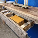 Old workbench, bar counter, high table, console