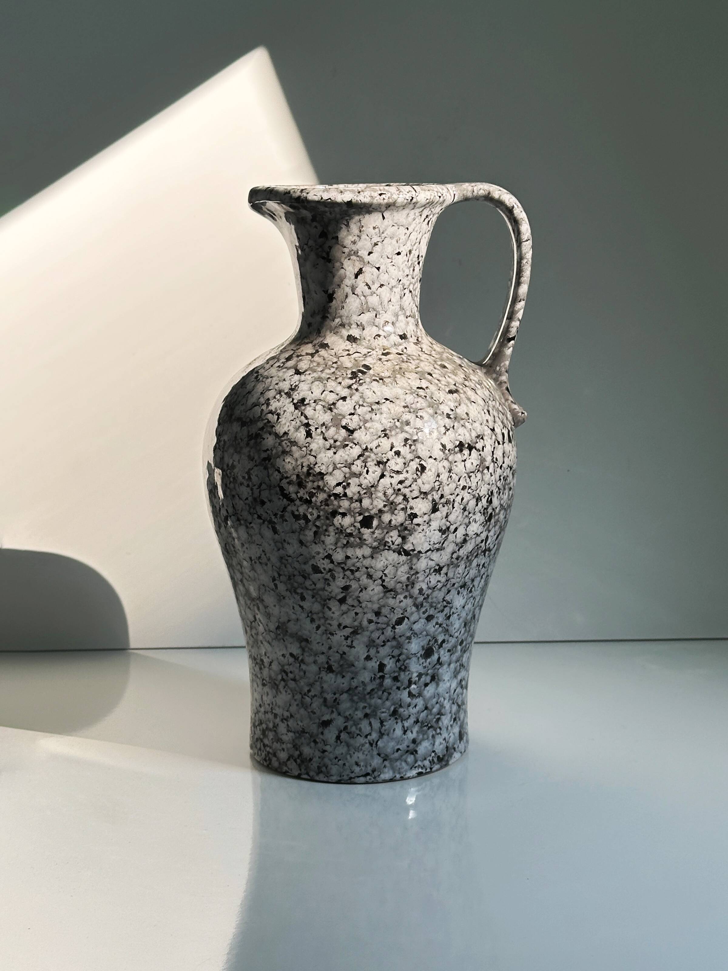 Vintage handled ceramic vase by Scheurich Postmodern