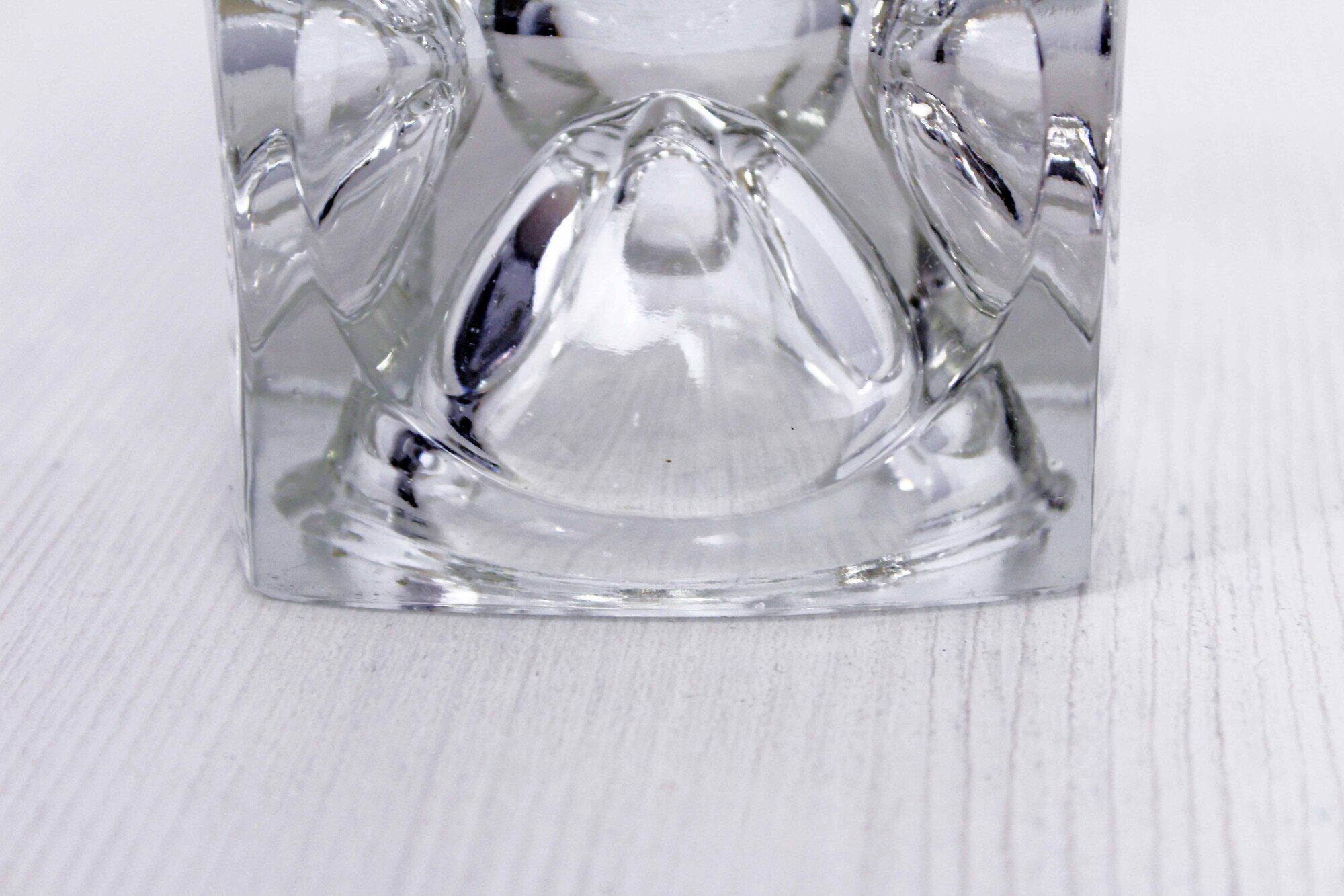 1970s glass candlestick