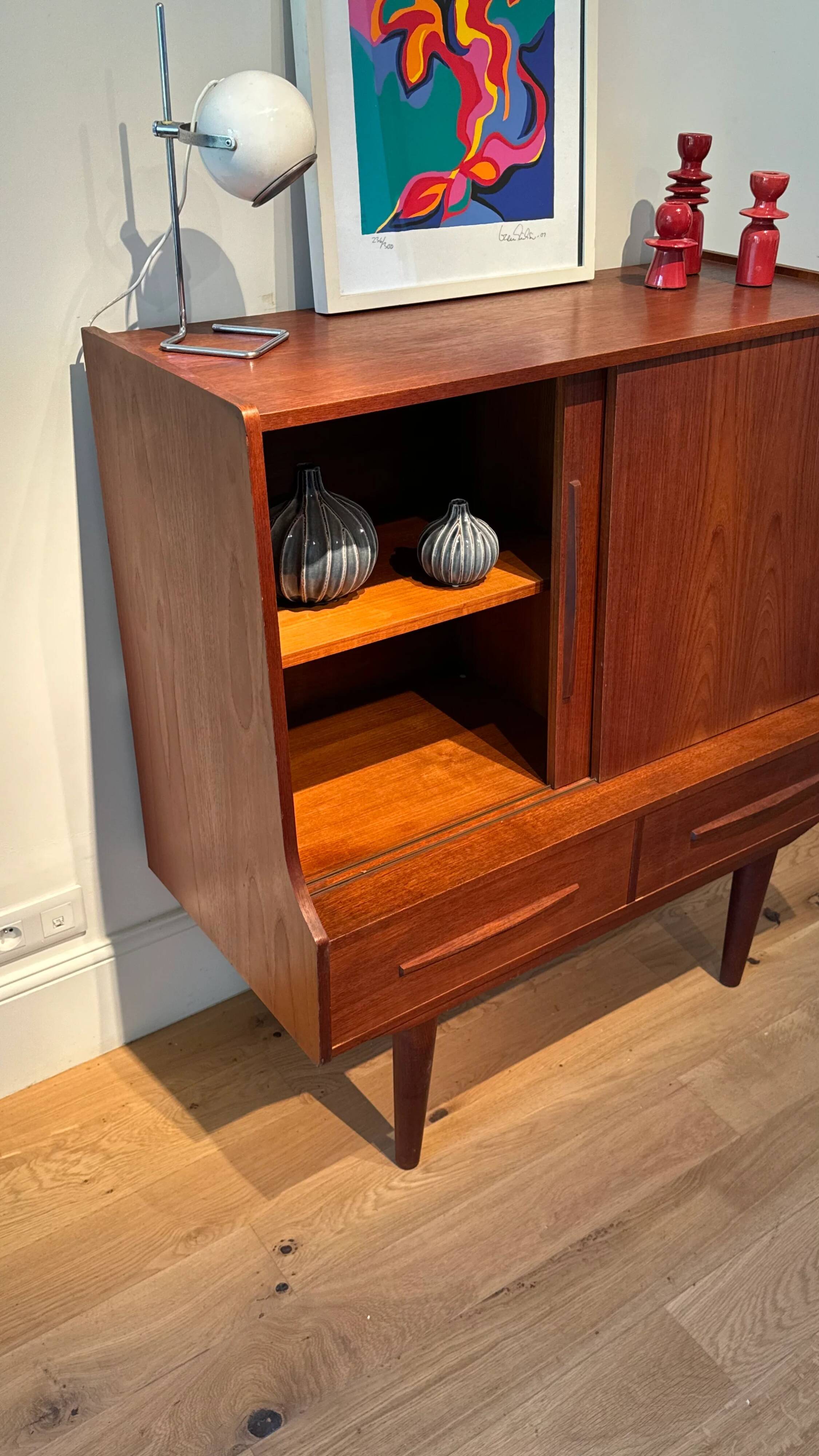 Buffet scandinave vintage en teck "Mads"